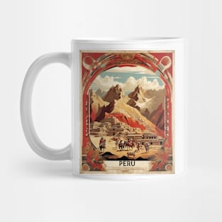 Peru Tourism Vintage Poster 3 Mug